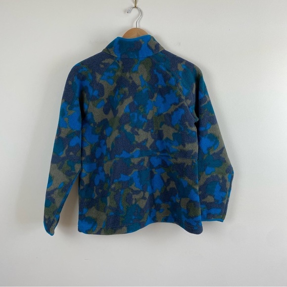 LL Bean Women's Mountain Classic Fleece 1/2 Zip Pullover Camo - Picture 2 of 6